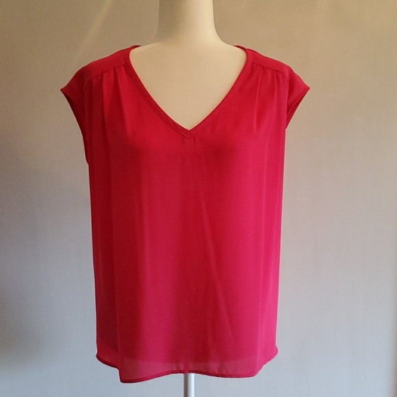 Pleione Tops - Pleione Sleeveless bright pink top